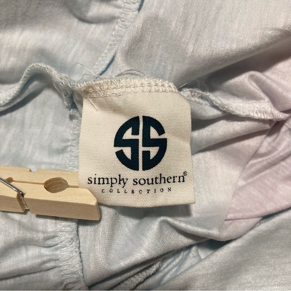 Simply Southern Blue and Pink Tie-Dye Tiered Sleeveless Blouse - Picture 7 of 11